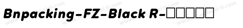 Bnpacking-FZ-Black R字体转换